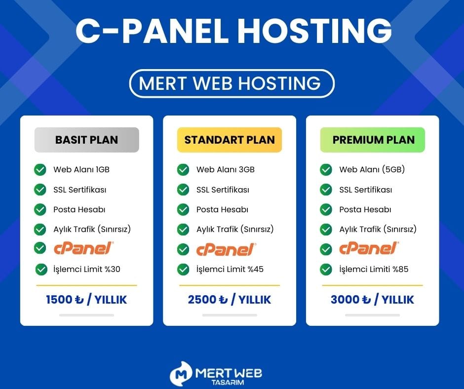 C-Panel Hosting Sipariş Ver