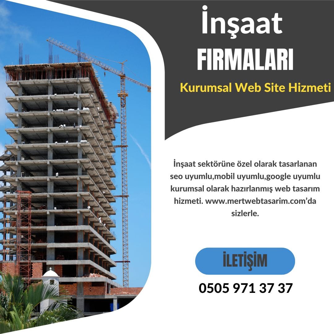 İnşaat Firmaları Kurumsal Web Site