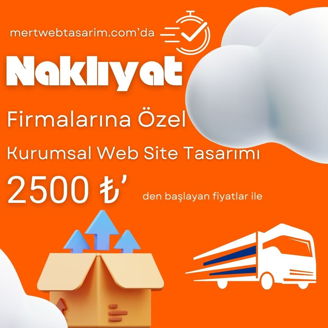 Nakliyat Firmaları İçin Kurumsal Web Site Tasarım